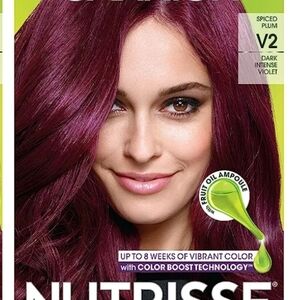 Bellami Human clip in Hair Extensions custom colored V2 spiced plum